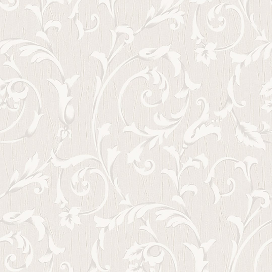 Wallpaper, Off White, Cream, White And Mixed Color, Made Of Vinyl 